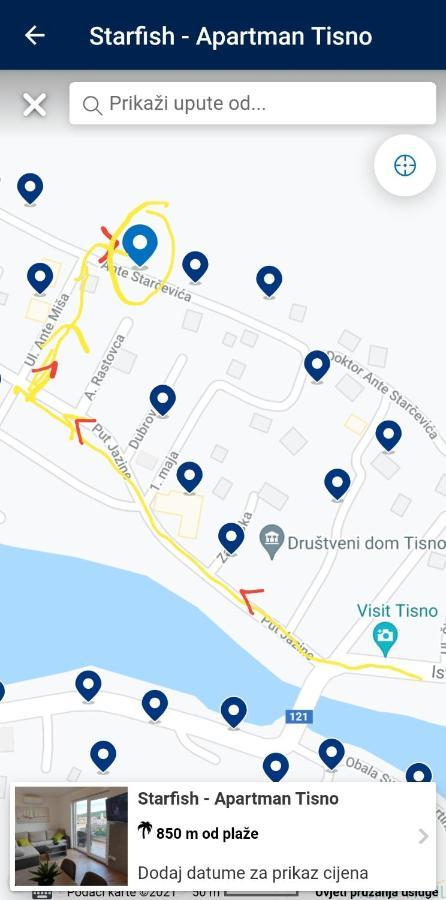 Starfish - Apartman Tisno Buitenkant foto